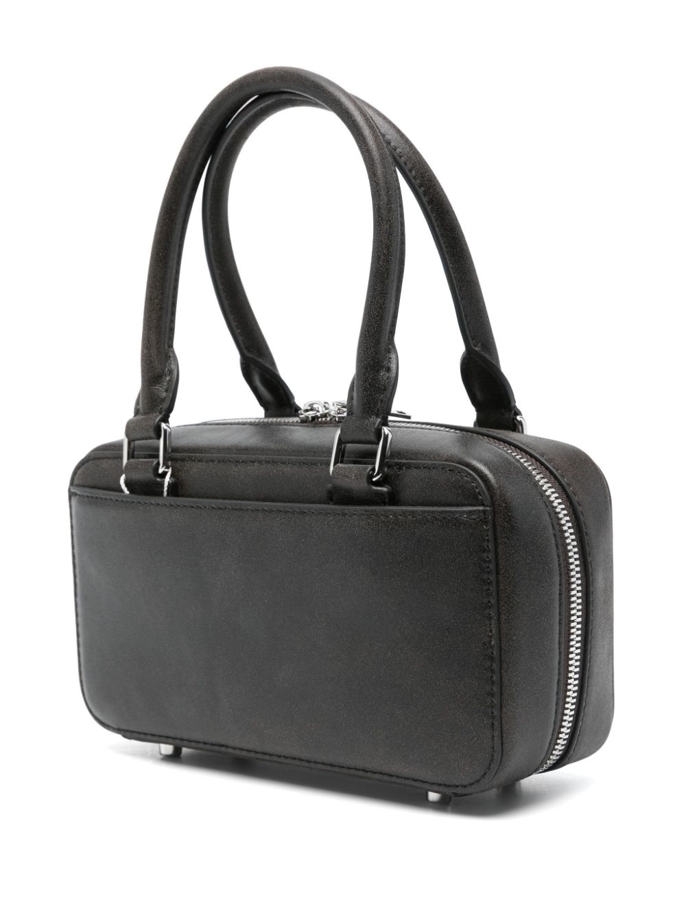 mini leather tote bag - 3