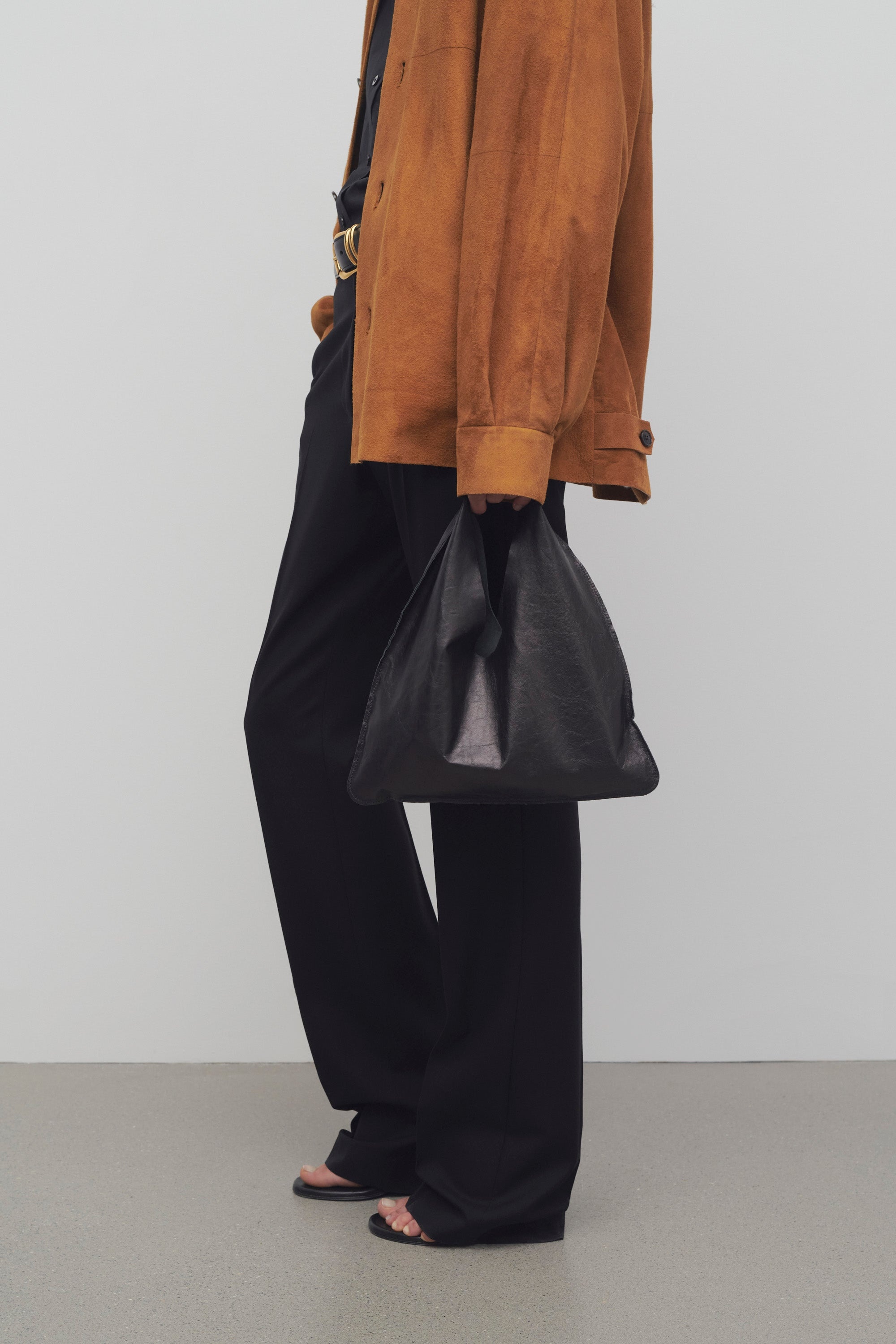 Small Bindle Bag in Leather - 4
