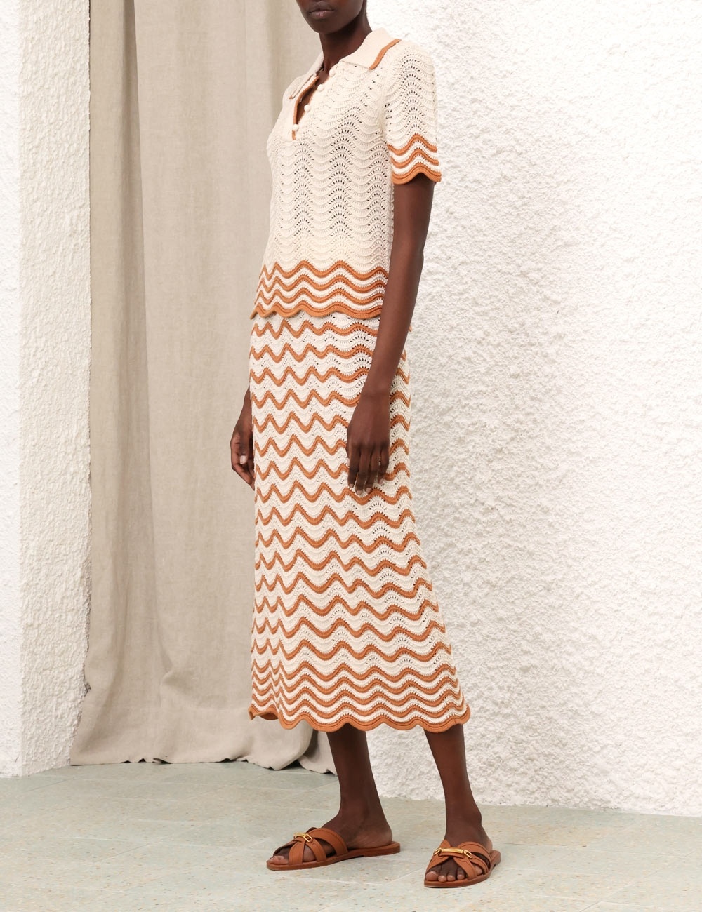 JUNIE TEXTURED KNIT SKIRT - 3