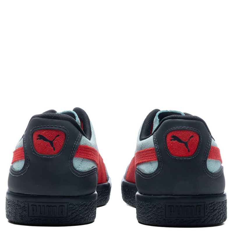 PUMA PUMA X PERKS AND MINI CLYDE RUBBER SNEAKERS - LIGHT AQUA/WARM EARTH outlook