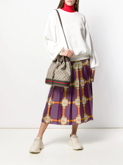 GUCCI printed pleat midi skirt outlook