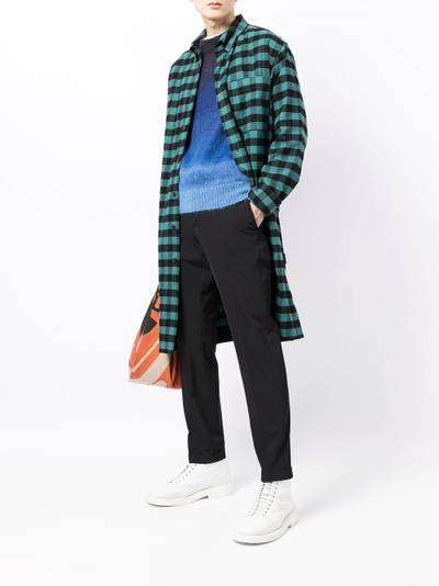 KENZO check-print knee-lenght shirt outlook