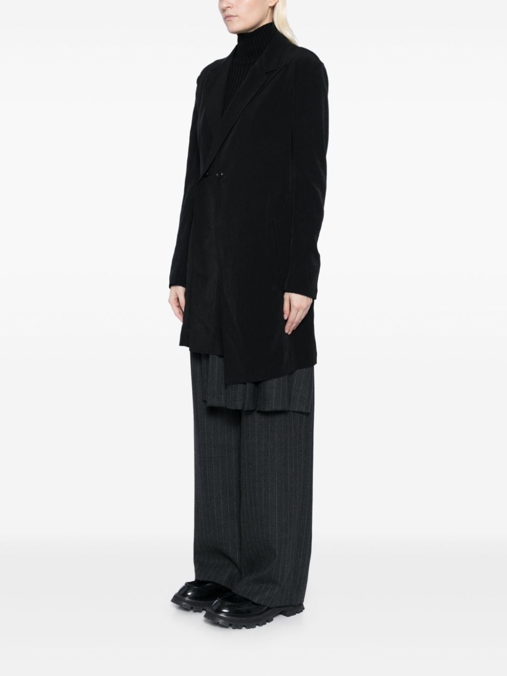 asymmetric double-front blazer - 3