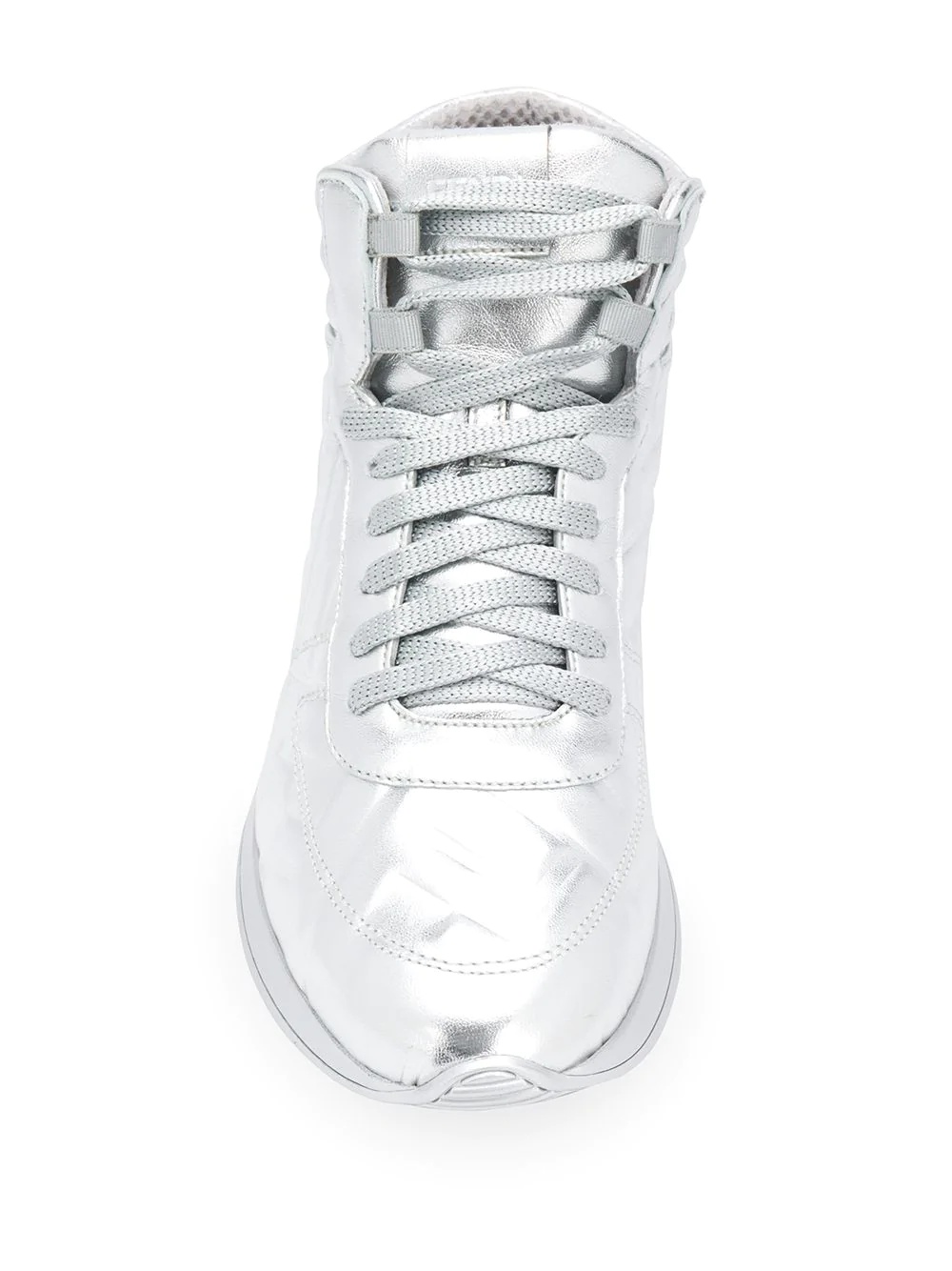 embossed FF motif sneakers - 4