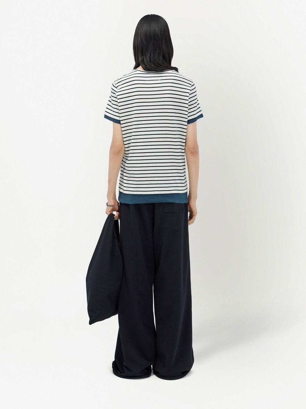 horizontal-stripe cotton T-shirt - 4