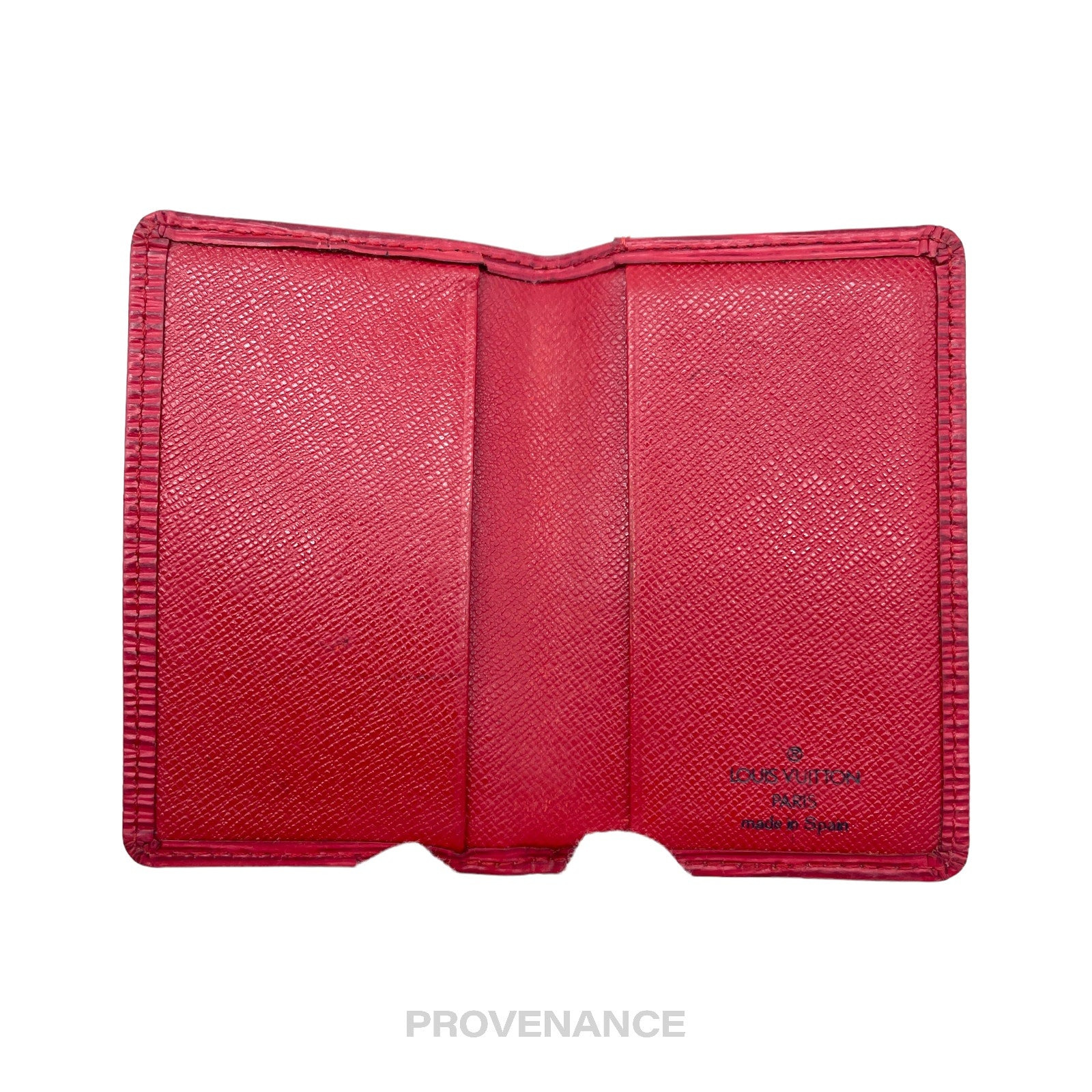 Louis Vuitton Pocket Organizer Wallet - Red Epi Leather - 7