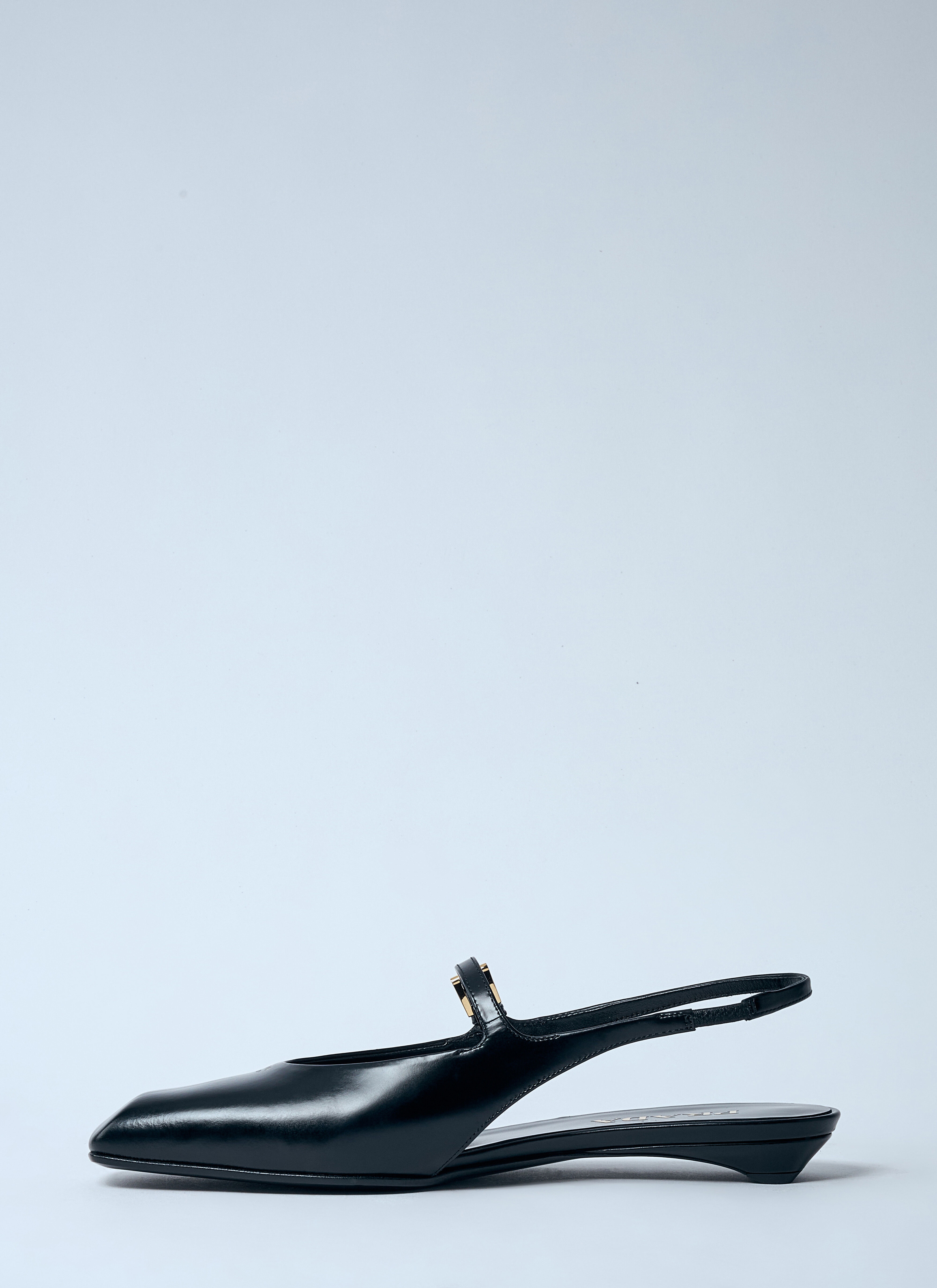 Prada Leather Slingback Ballerina Pumps | lncc | REVERSIBLE