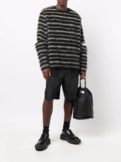 sacai drawstring-waist bermuda shorts outlook