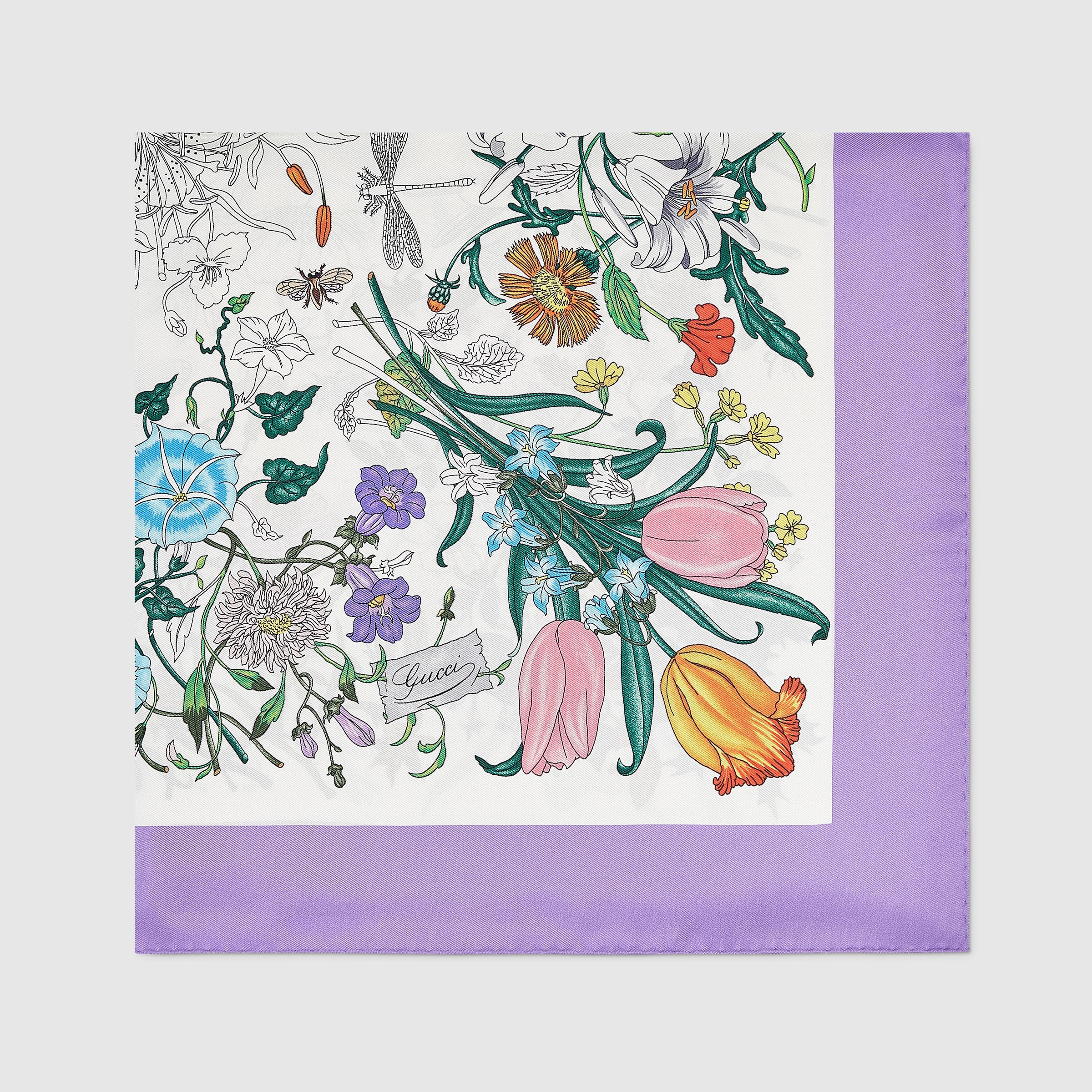 Printed silk carré - 2