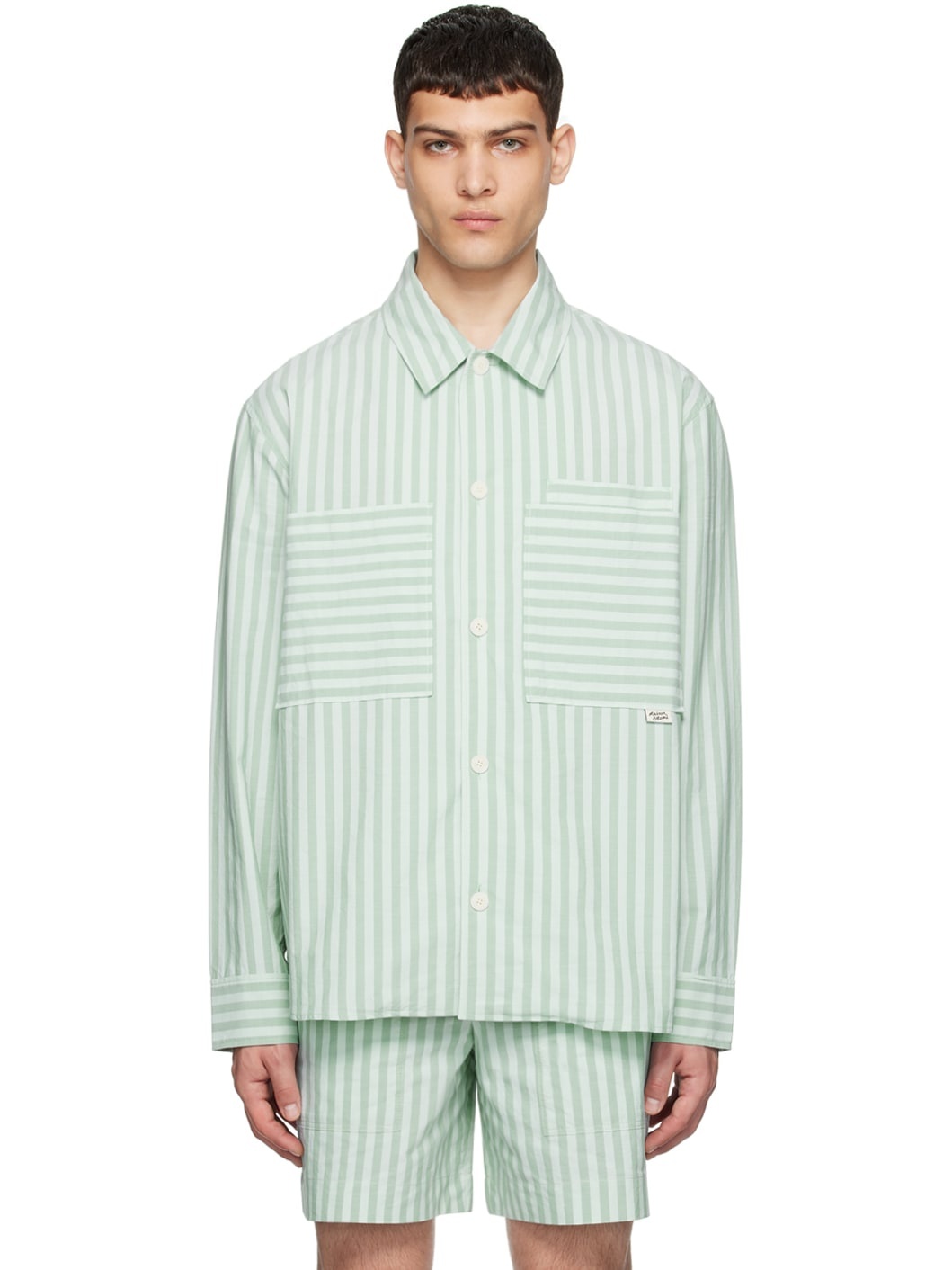 Green Striped Shirt - 1