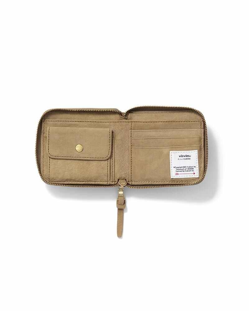 SUEDE BI-FOLD WALLET KHAKI - 3