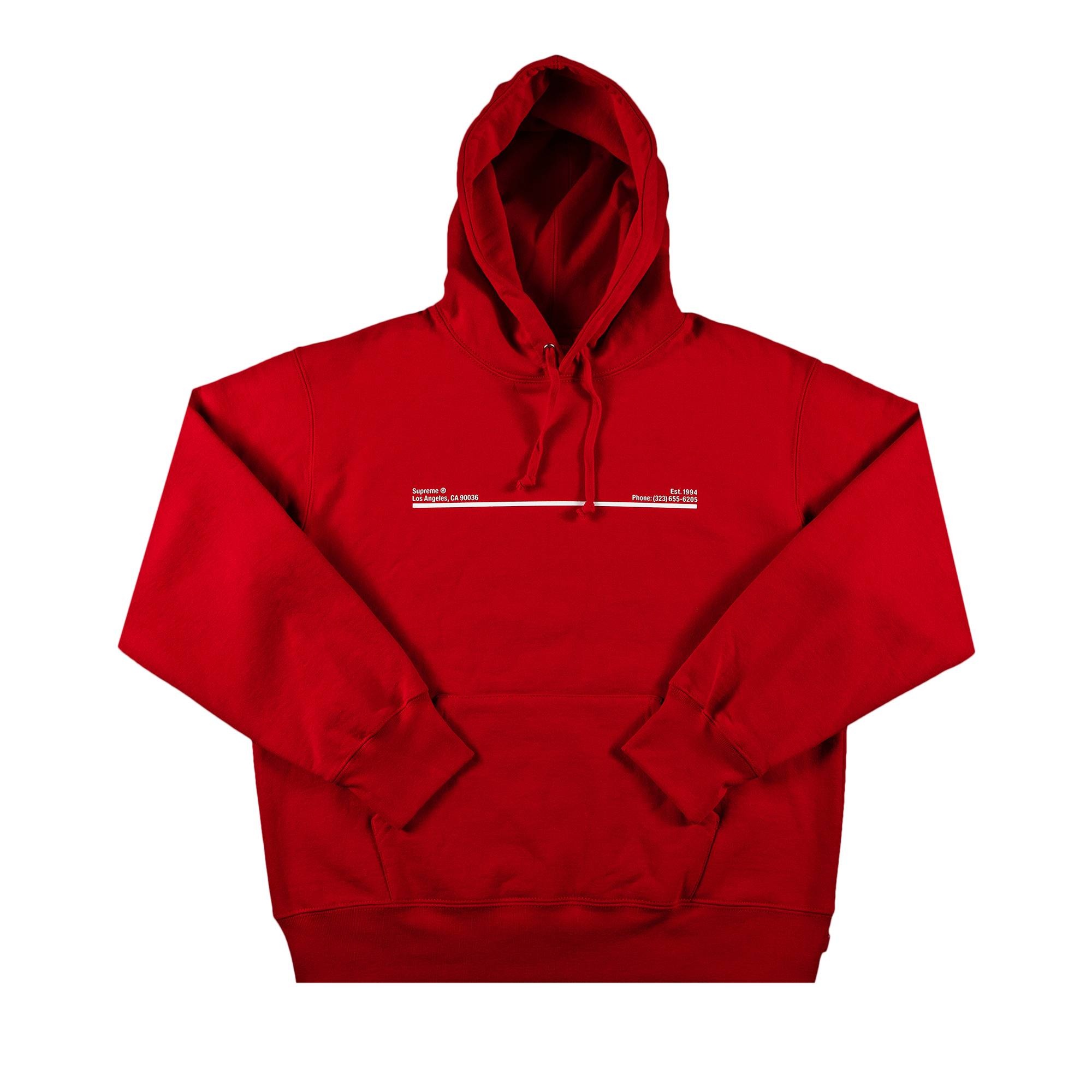 Supreme Shop Hooded Sweatshirt - Los Angeles 'Red' - 1