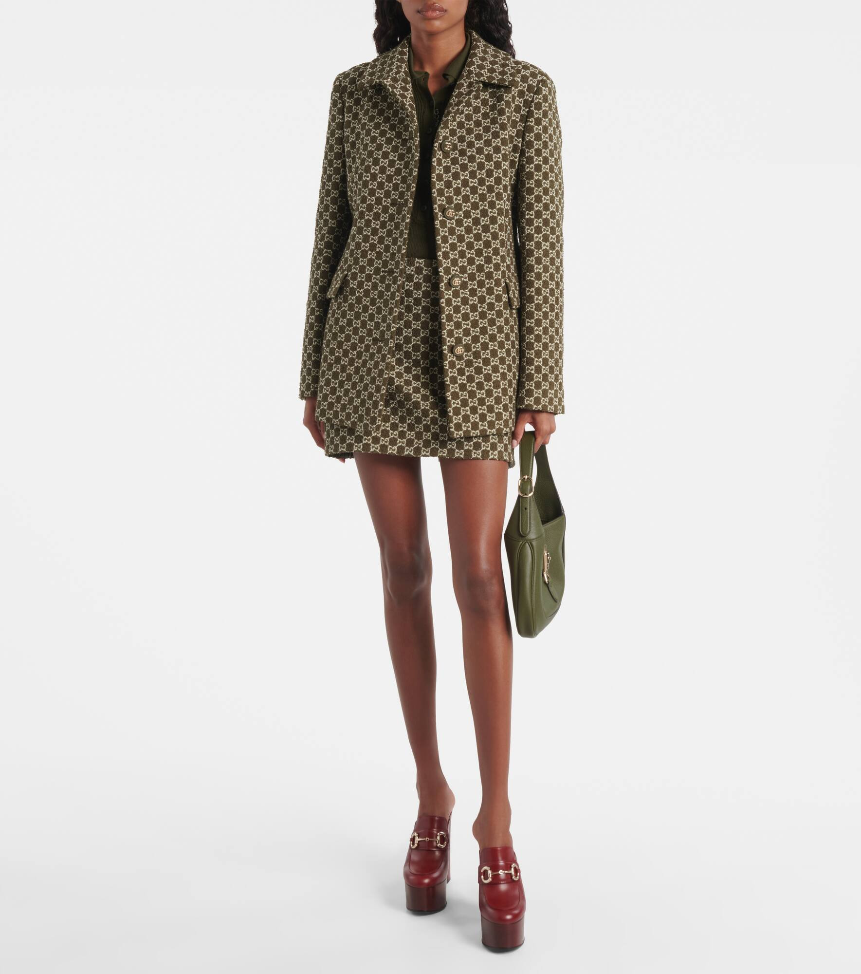 GG tweed blazer - 2