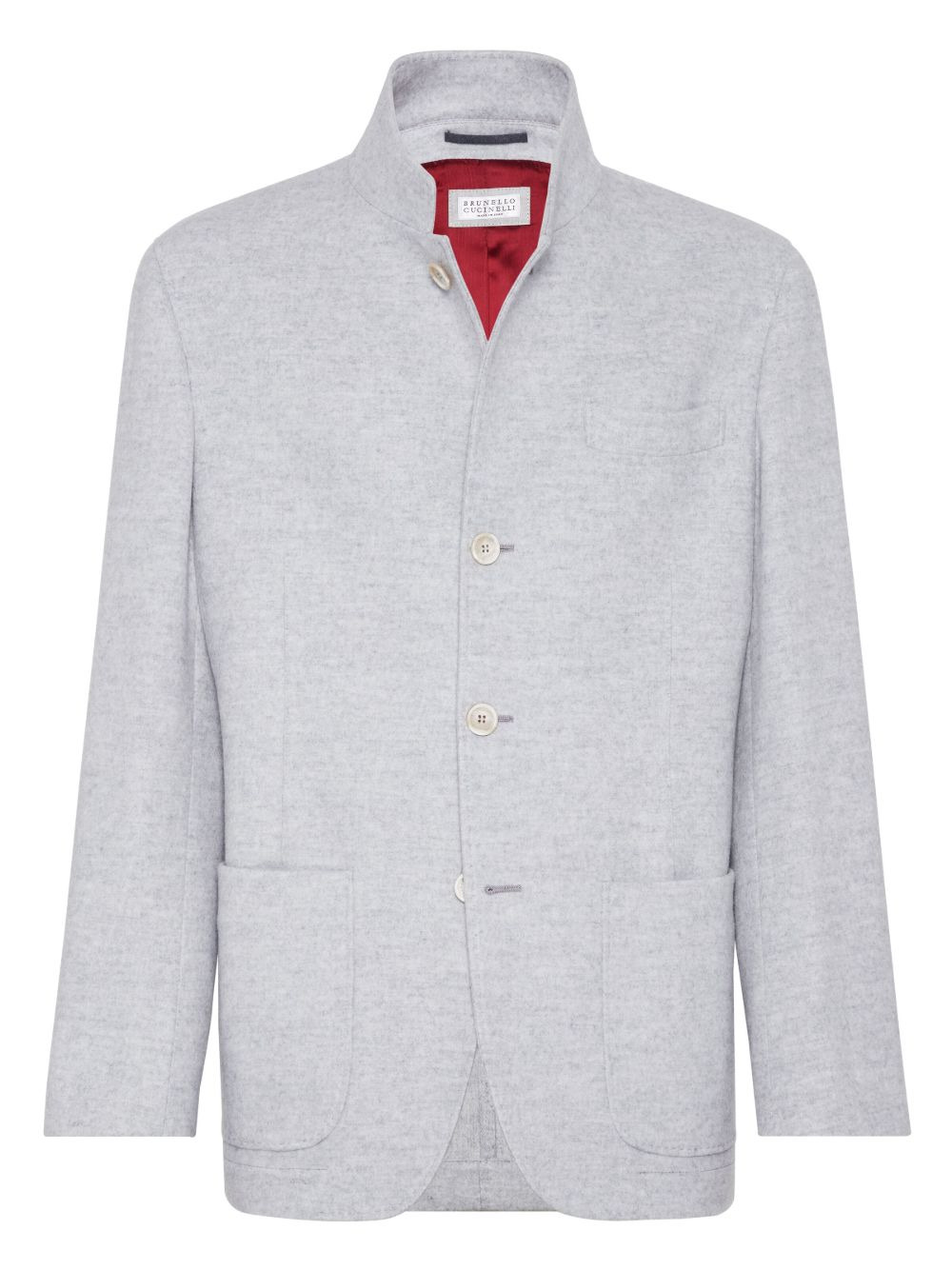 cashmere single-breasted coat - 5