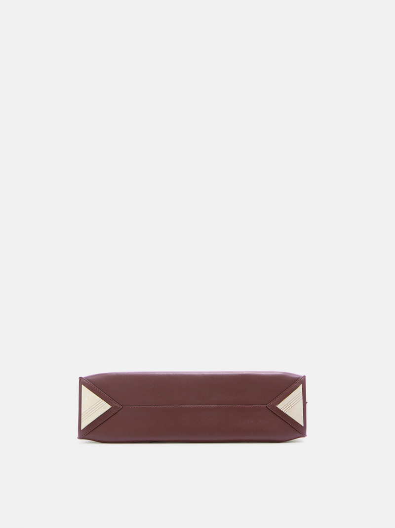 ''LA PASSEGGIATA SMALL'' DARK BROWN TOP HANDLE 4