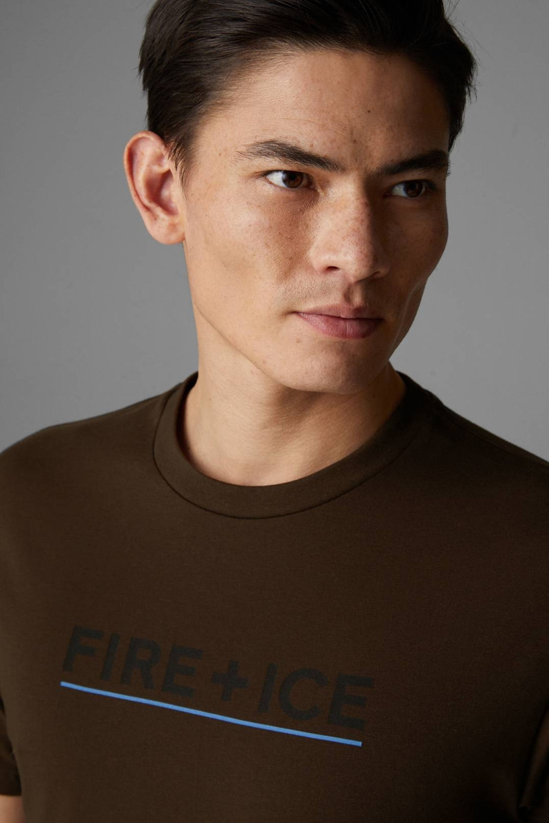 MATTEO T-SHIRT IN DARK BROWN 4