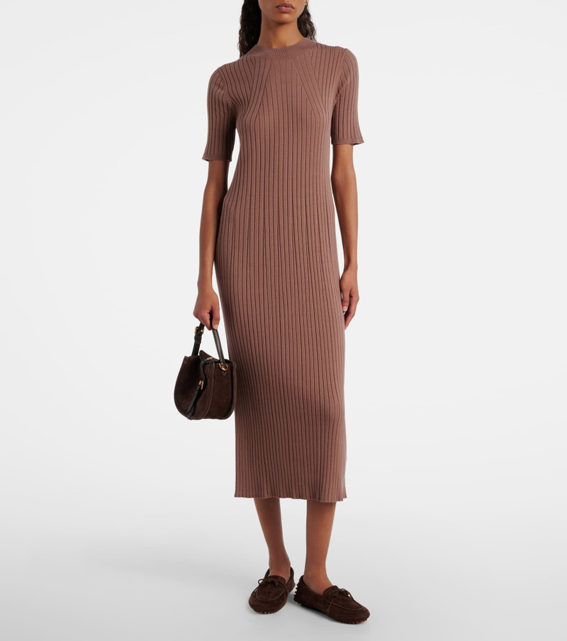 VARLEY Maeve 2.0 ribbed-knit midi dress outlook