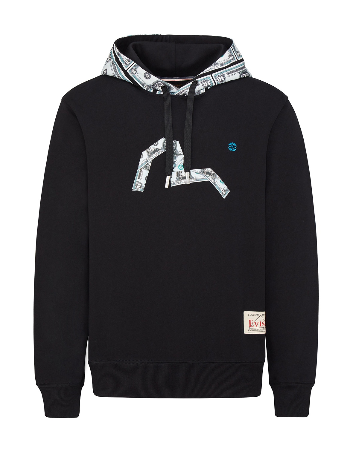 BANKNOTE SEAGULL PRINT HOODIE - 1
