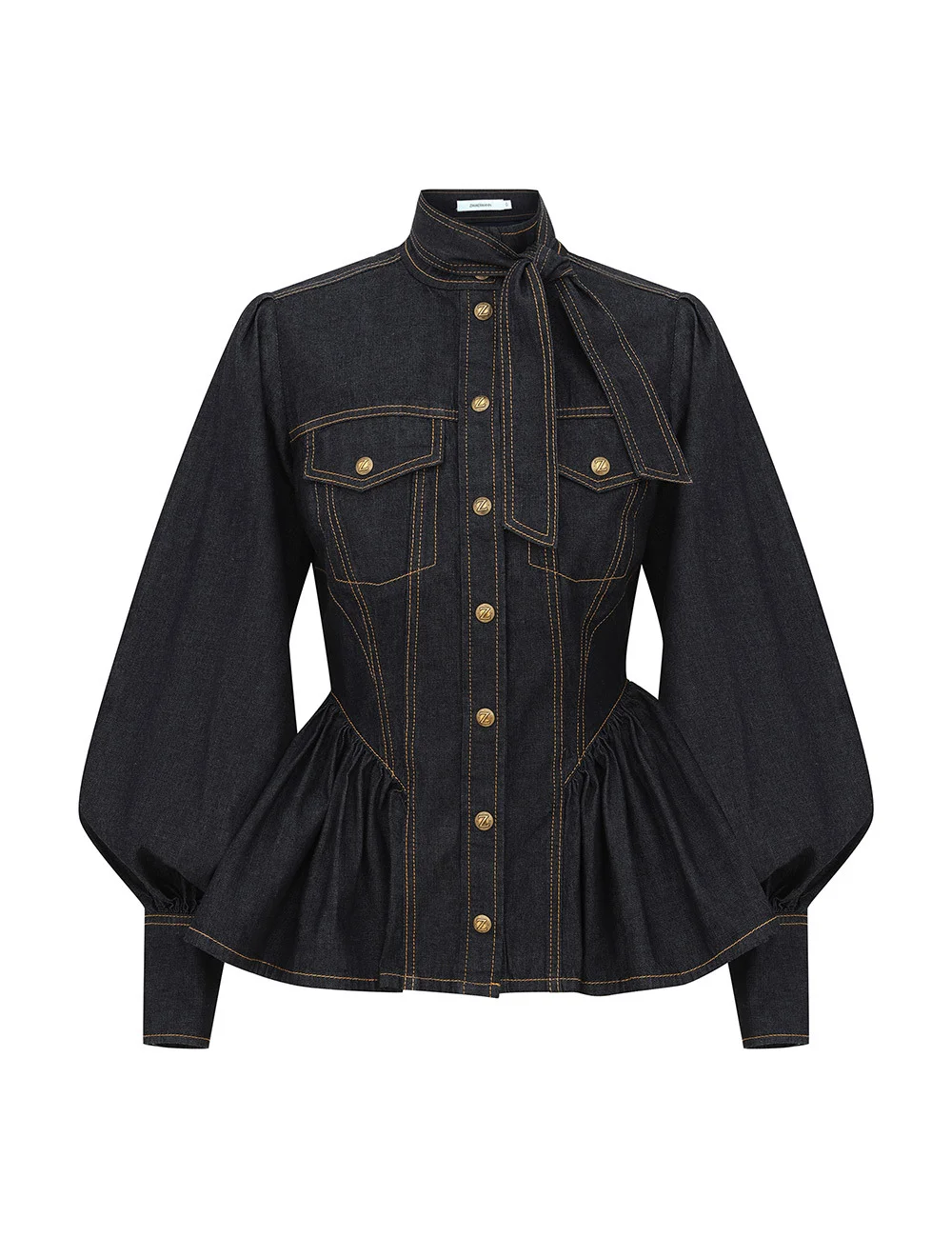DENIM FITTED SHIRT - 1