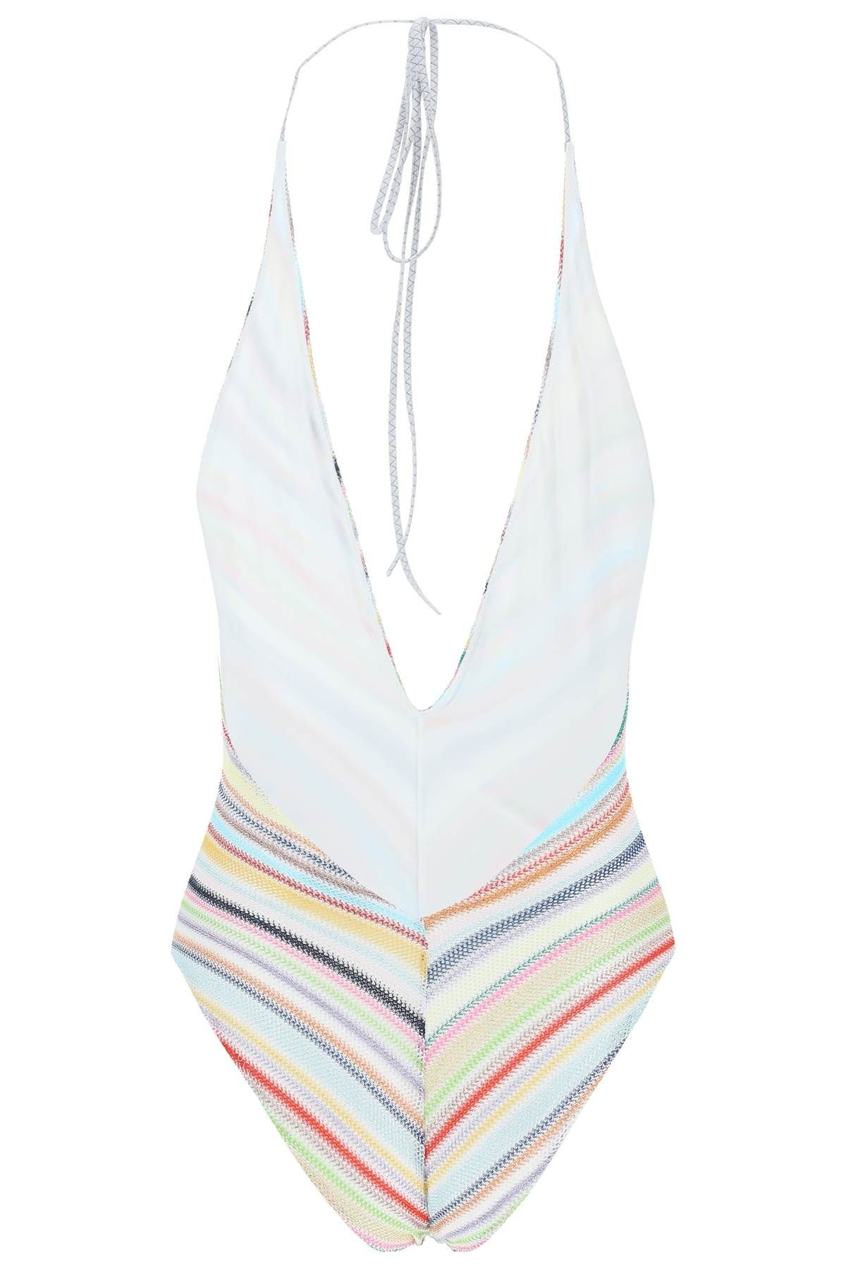 MULTICOLOUR STRIPED SWIMSUIT - 2