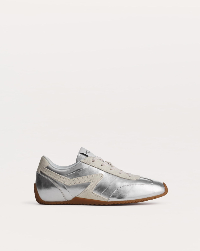 Ultra Slim Retro Runner Sneakers
Metallic Leather & Suede 1