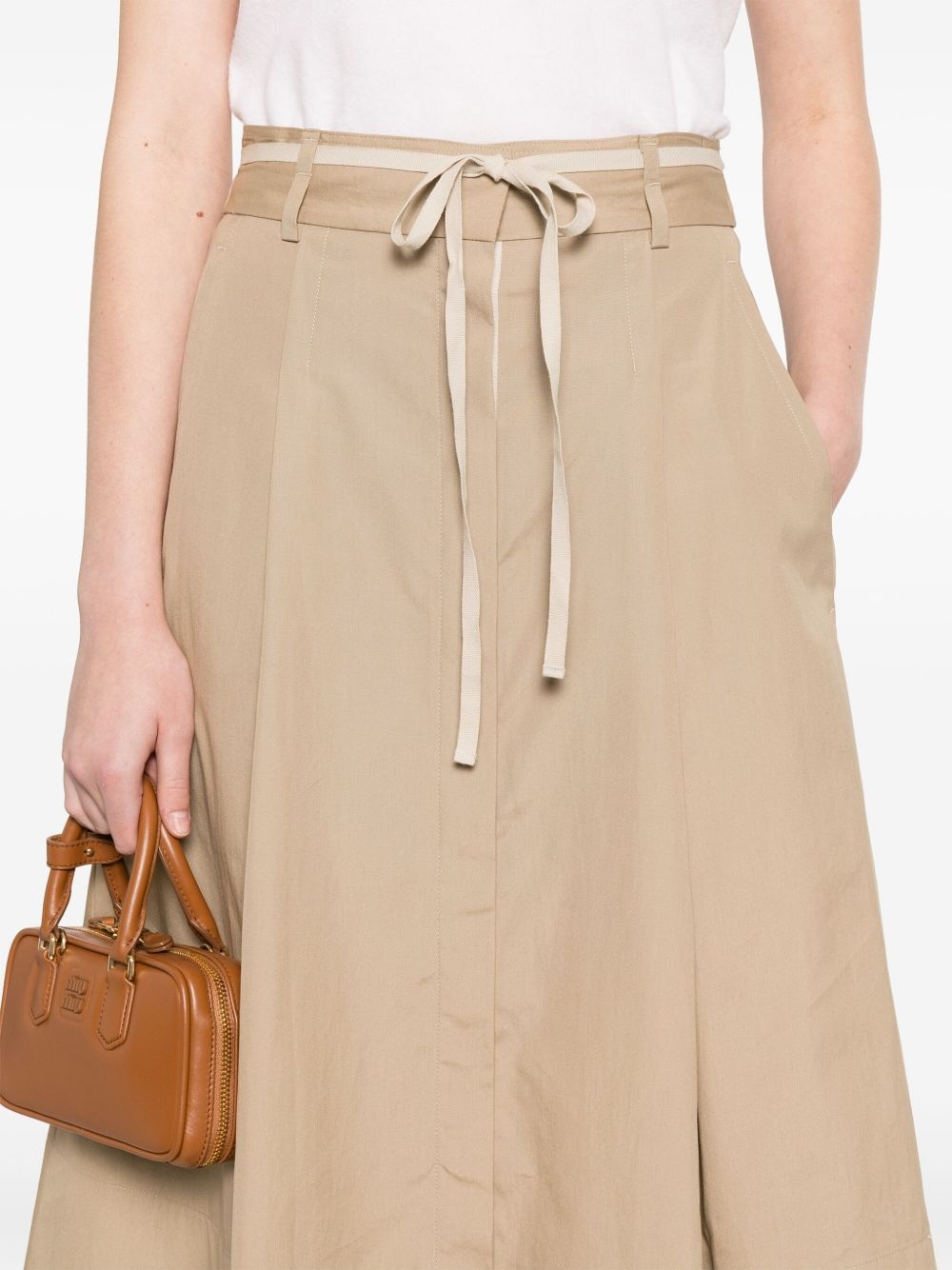cotton midi skirt - 5