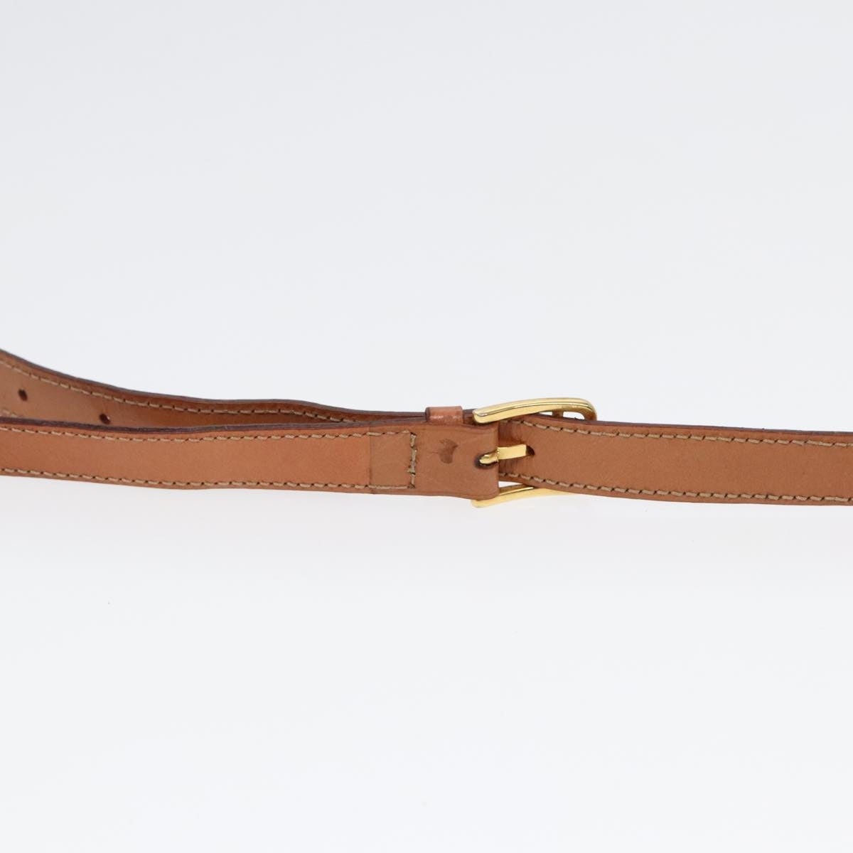 CELINE Macadam Canvas Shoulder Bag Pvc Leather Brown Gold - 8