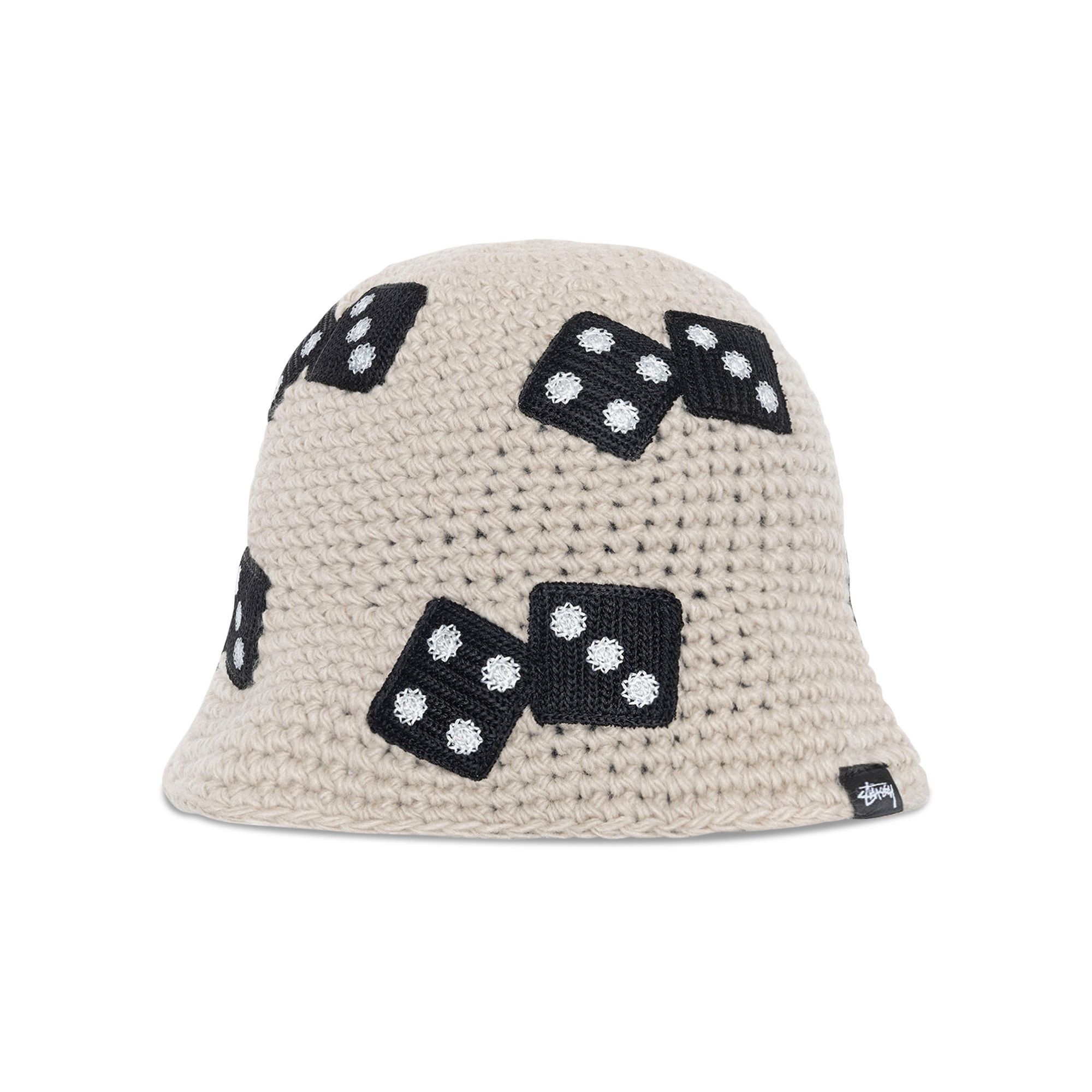 Stussy Dice Knit Bucket Hat 'Light Grey' - 1