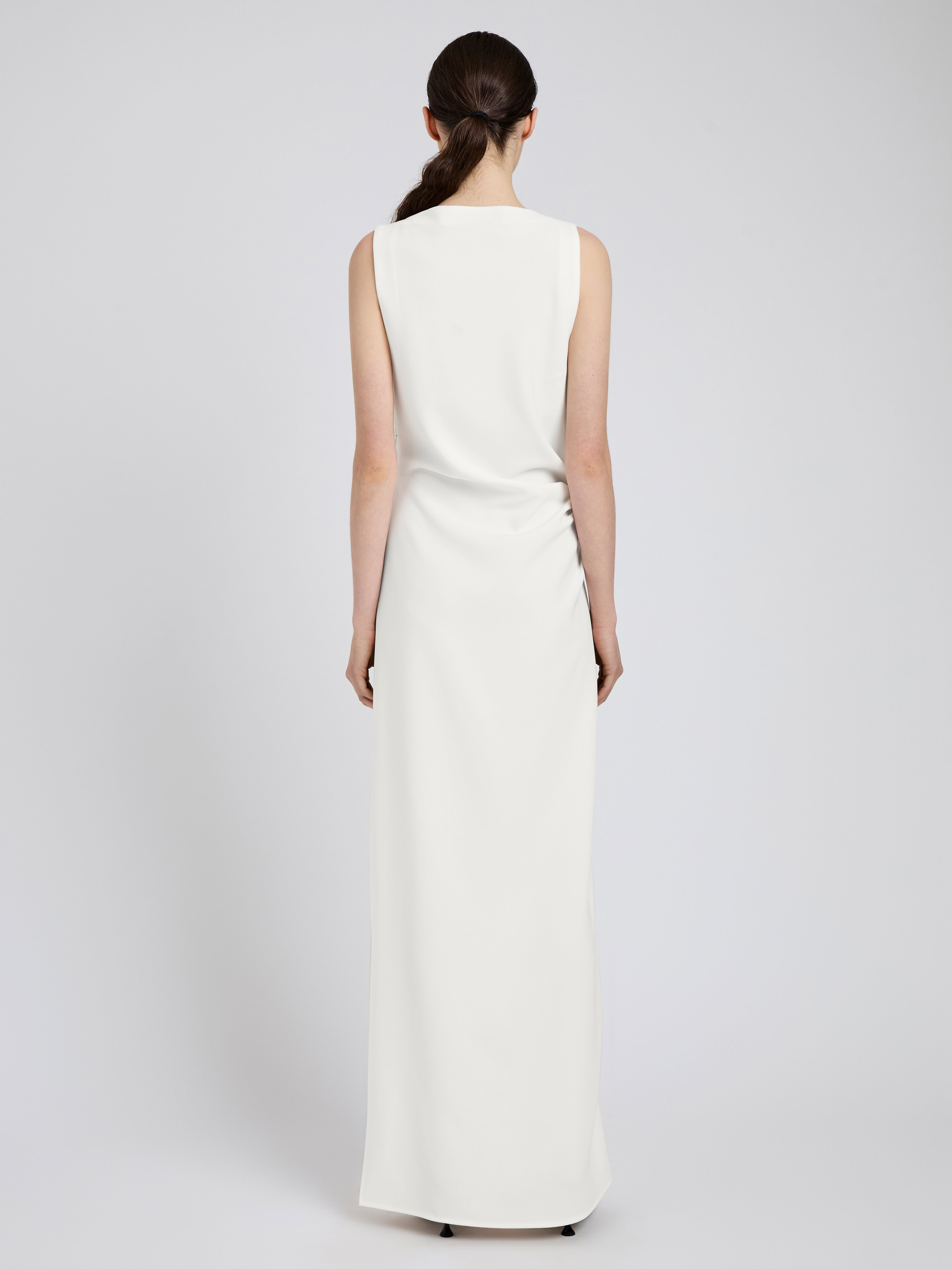 Indria Dress in Matte Double Crepe - 4