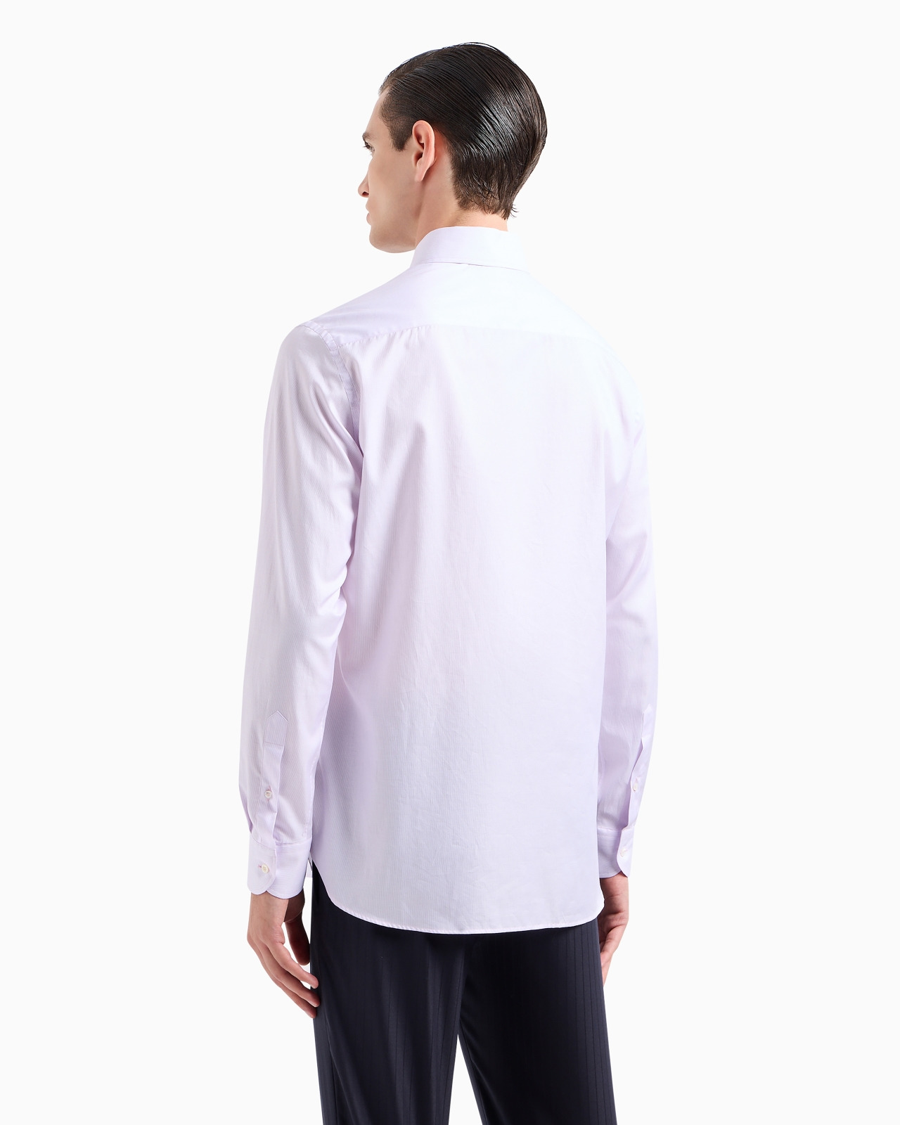 Regular-fit shirt in micro-striped luxury cotton - 3
