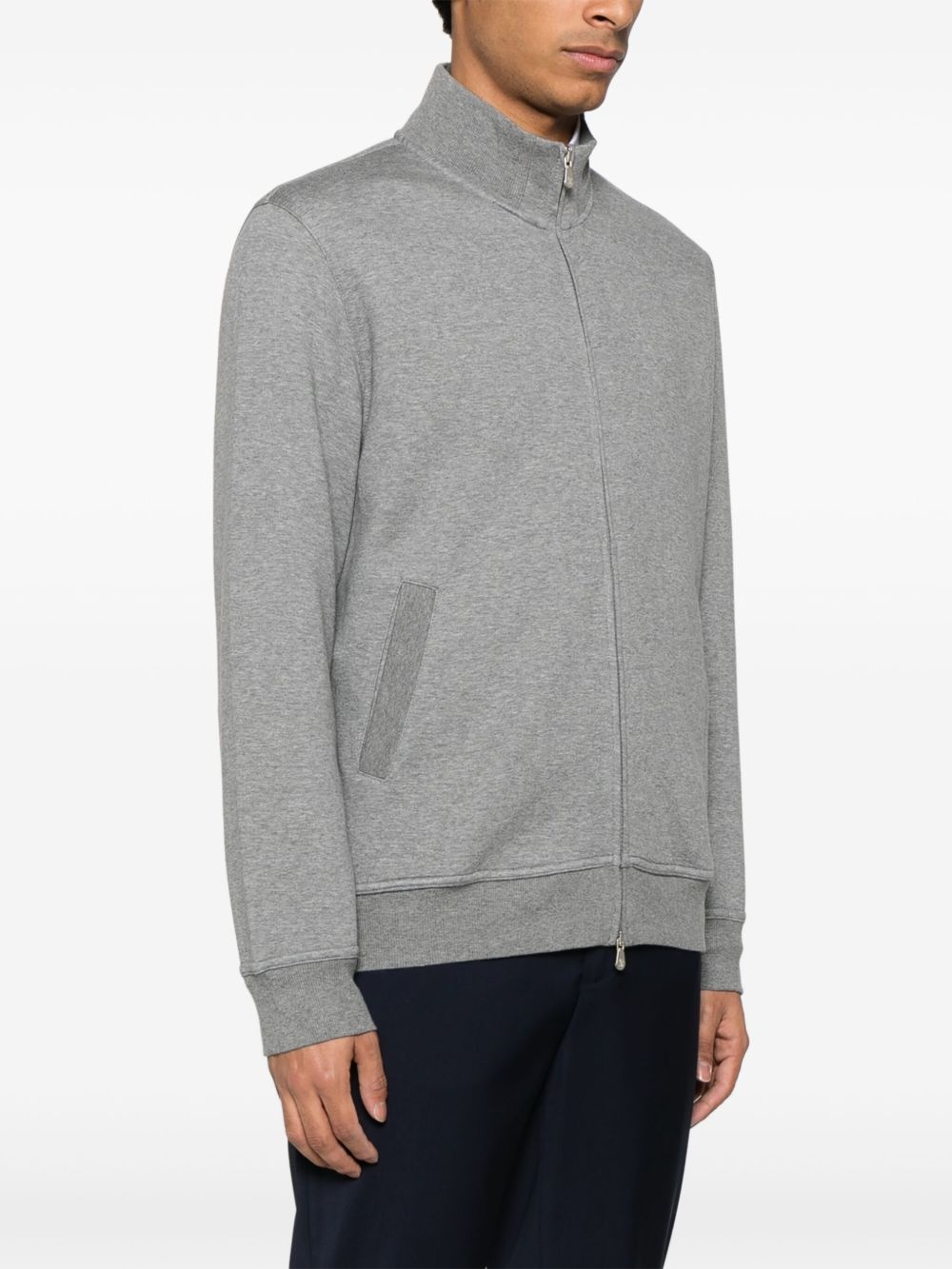 mélange-effect sweatshirt - 3