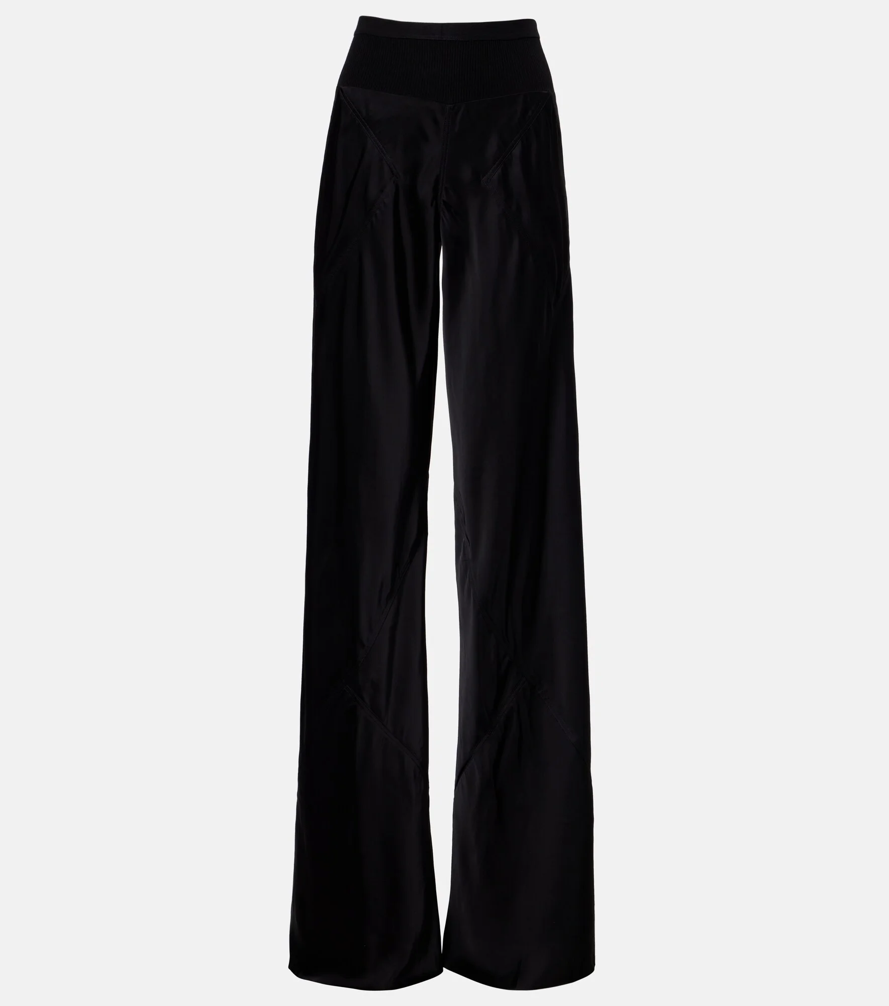 Bias cady crêpe cady wide-leg pants - 1