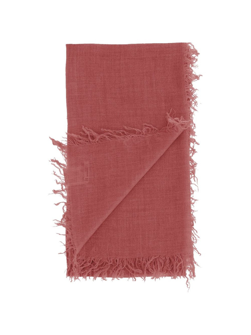 Faliero Sarti fringed square scarf outlook