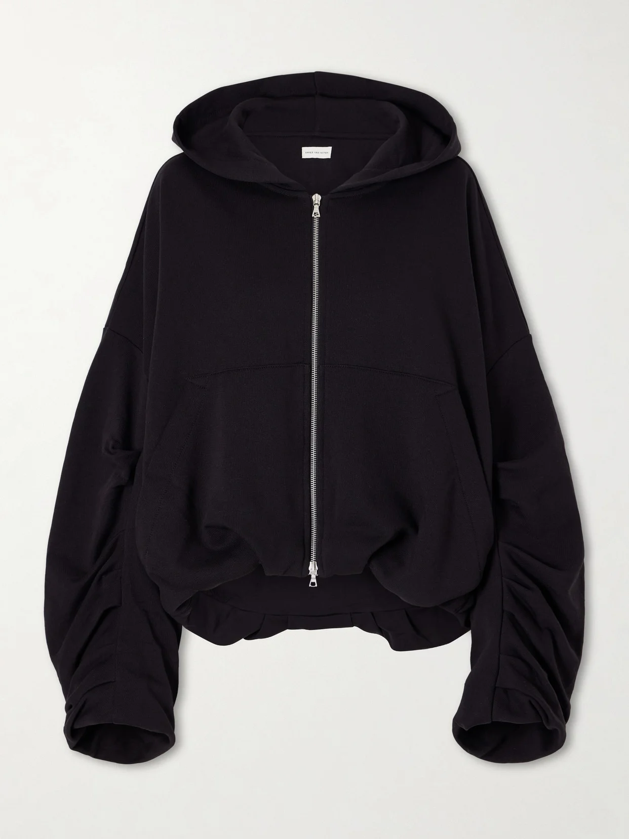Cotton-jersey Zip-up Hoodie - 1