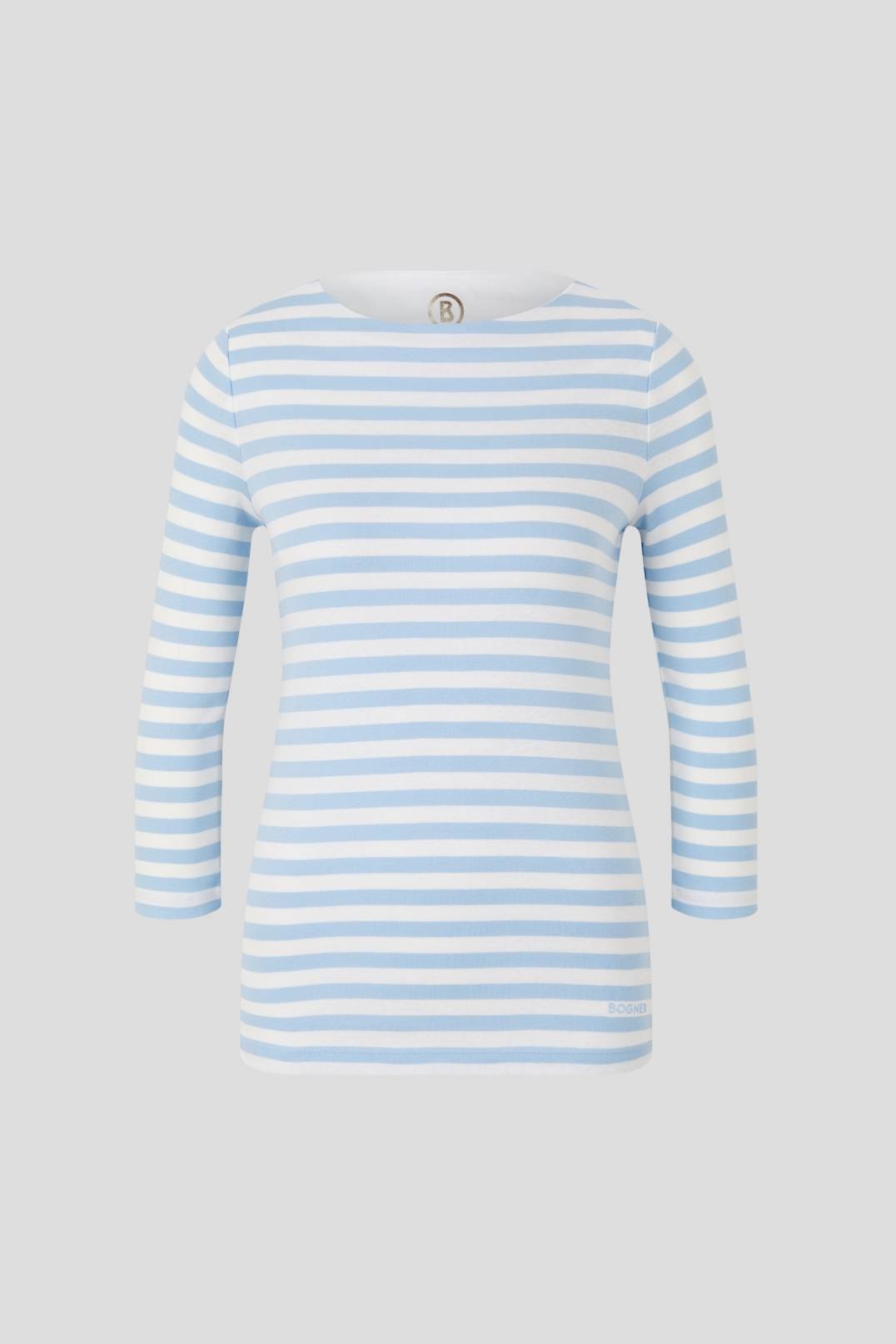 LOUNA LONGSLEEVE IN LIGHT BLUE/OFF-WHITE - 1
