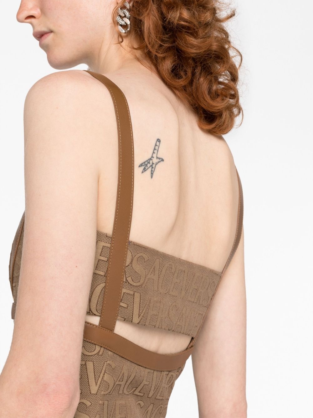 Allover cut-out jacquard minidress - 3