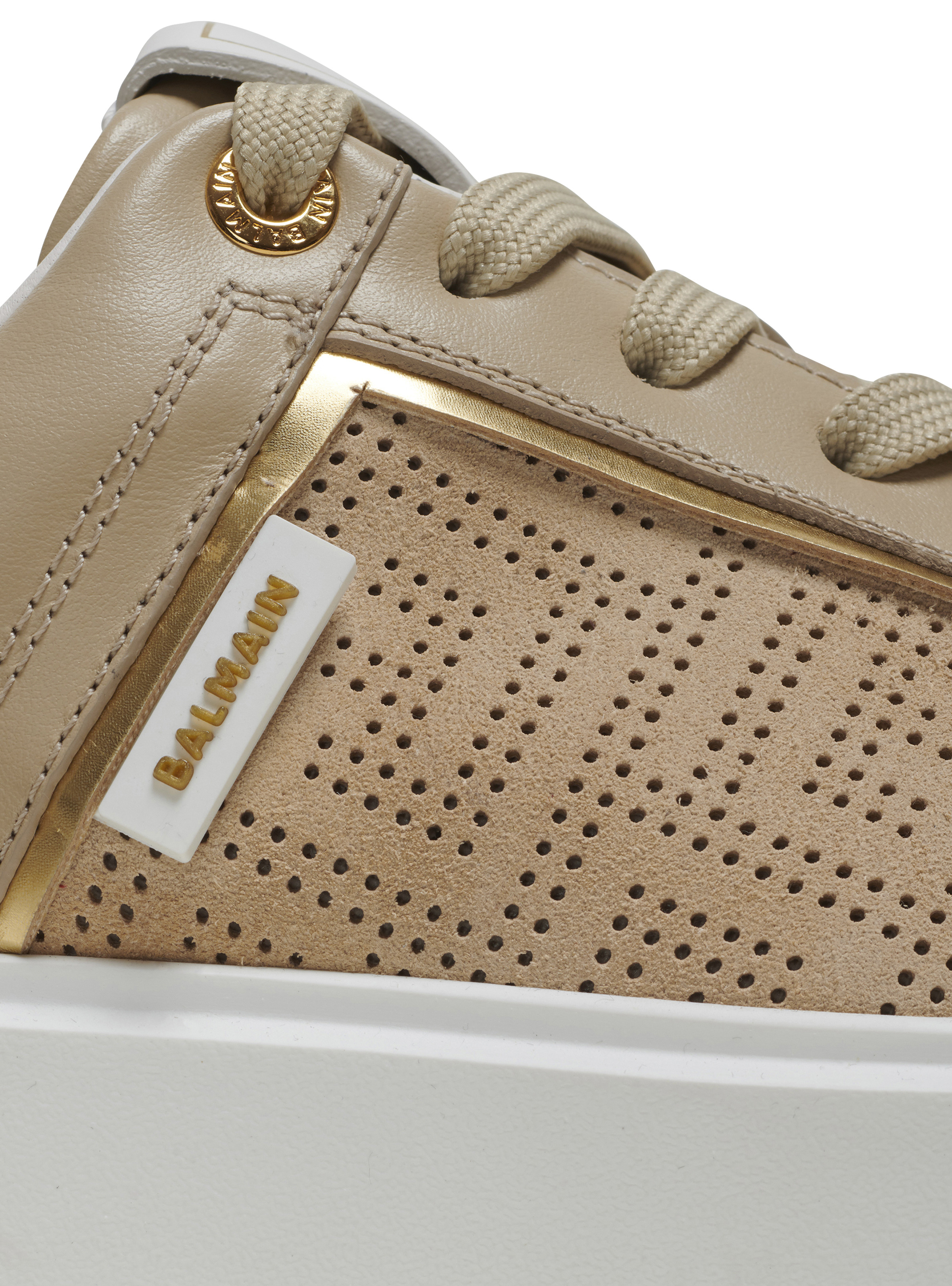 B-Court trainers in perforated monogrammed leather - 7