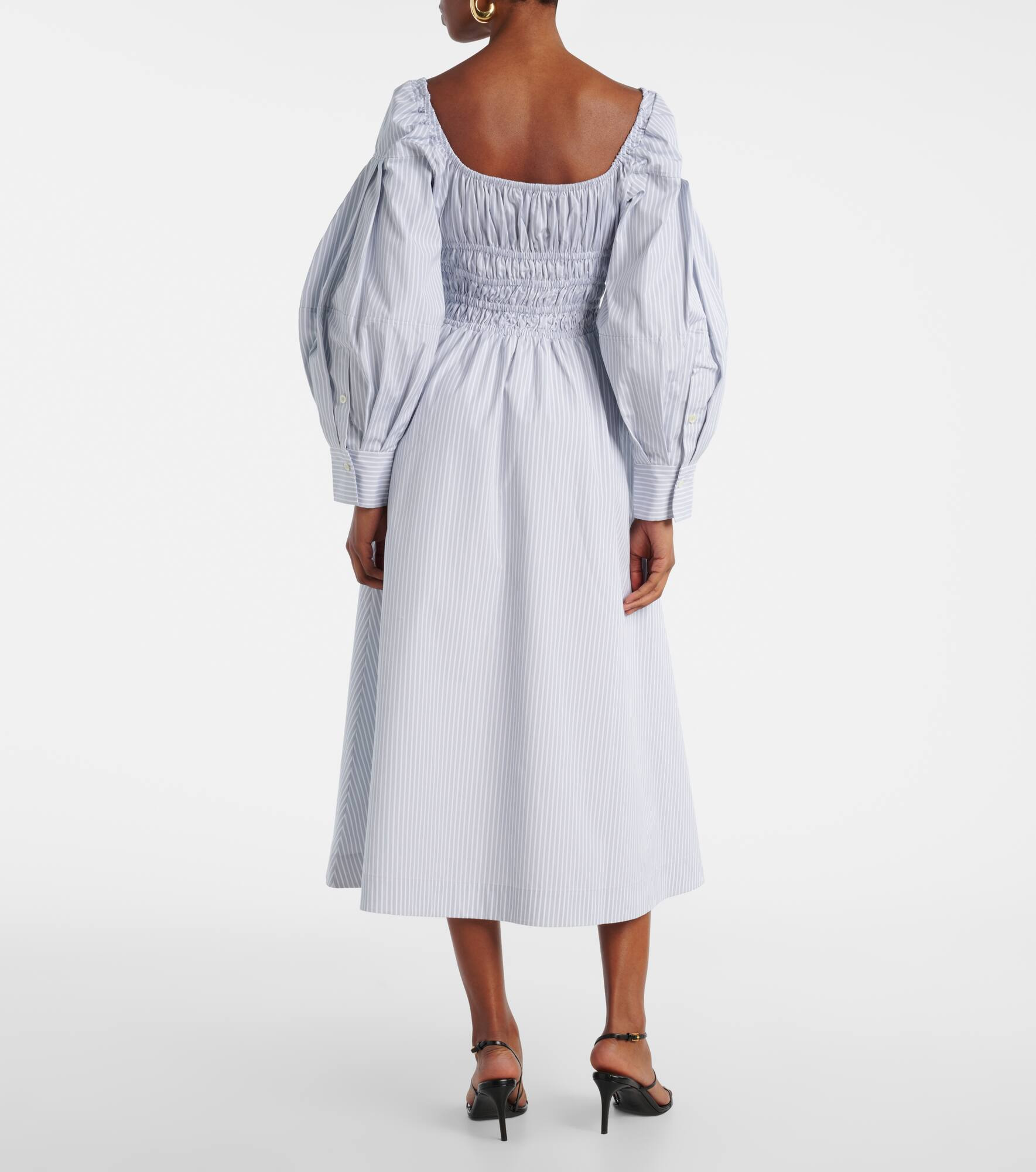 Josie striped cotton midi dress - 3