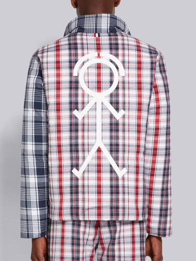 Thom Browne Multicolor Plaid Funmix Mr. Thom Framis Down Filled Funnel Neck Jacket outlook