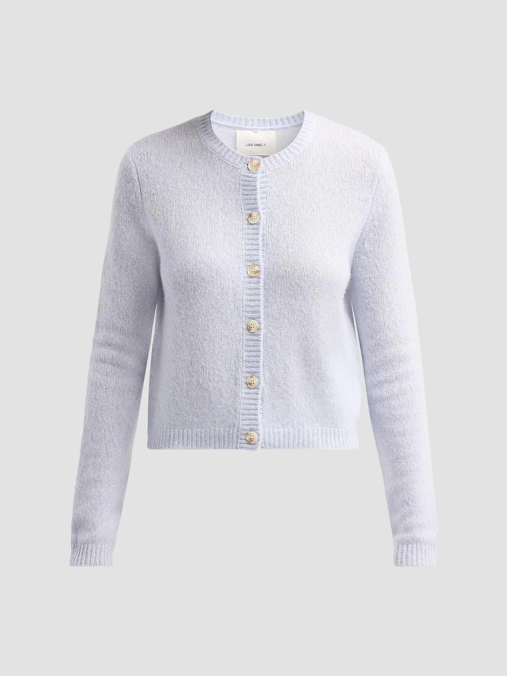 Women's Cashmere-Silk Cardigan - Sea Breeze - 1