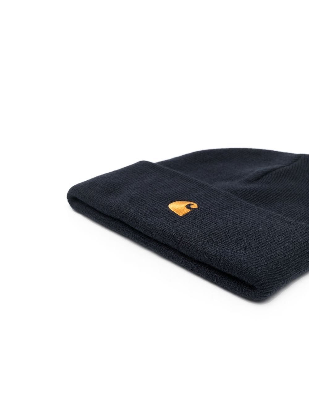 logo-patch beanie hat - 2