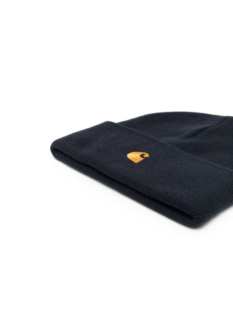 Carhartt logo-patch beanie hat outlook