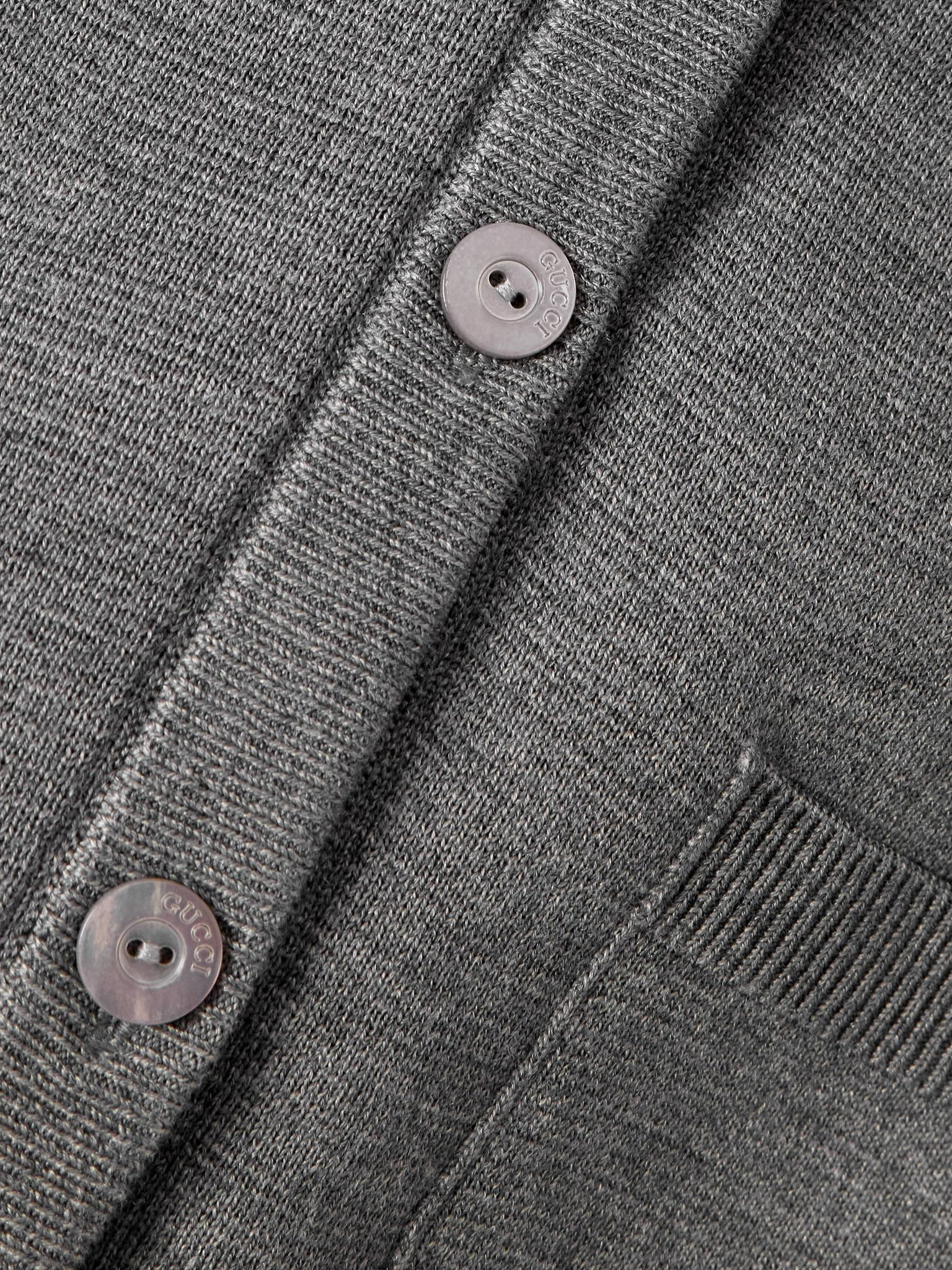 Layered wool and silk-blend sweater Gray - 4