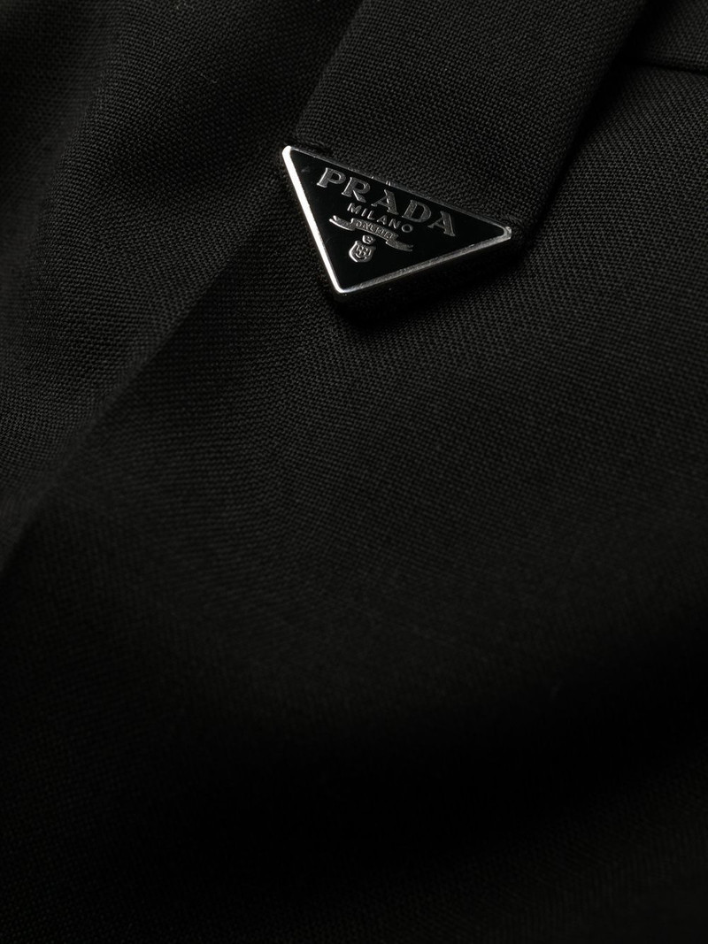 tailored logo-plaque trousers 5