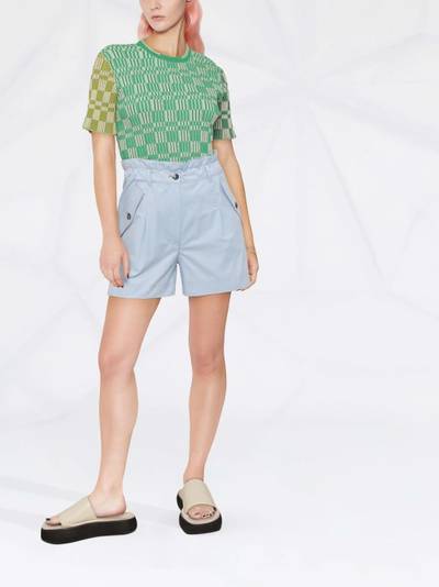KENZO paperbag waist embroidered logo shorts outlook