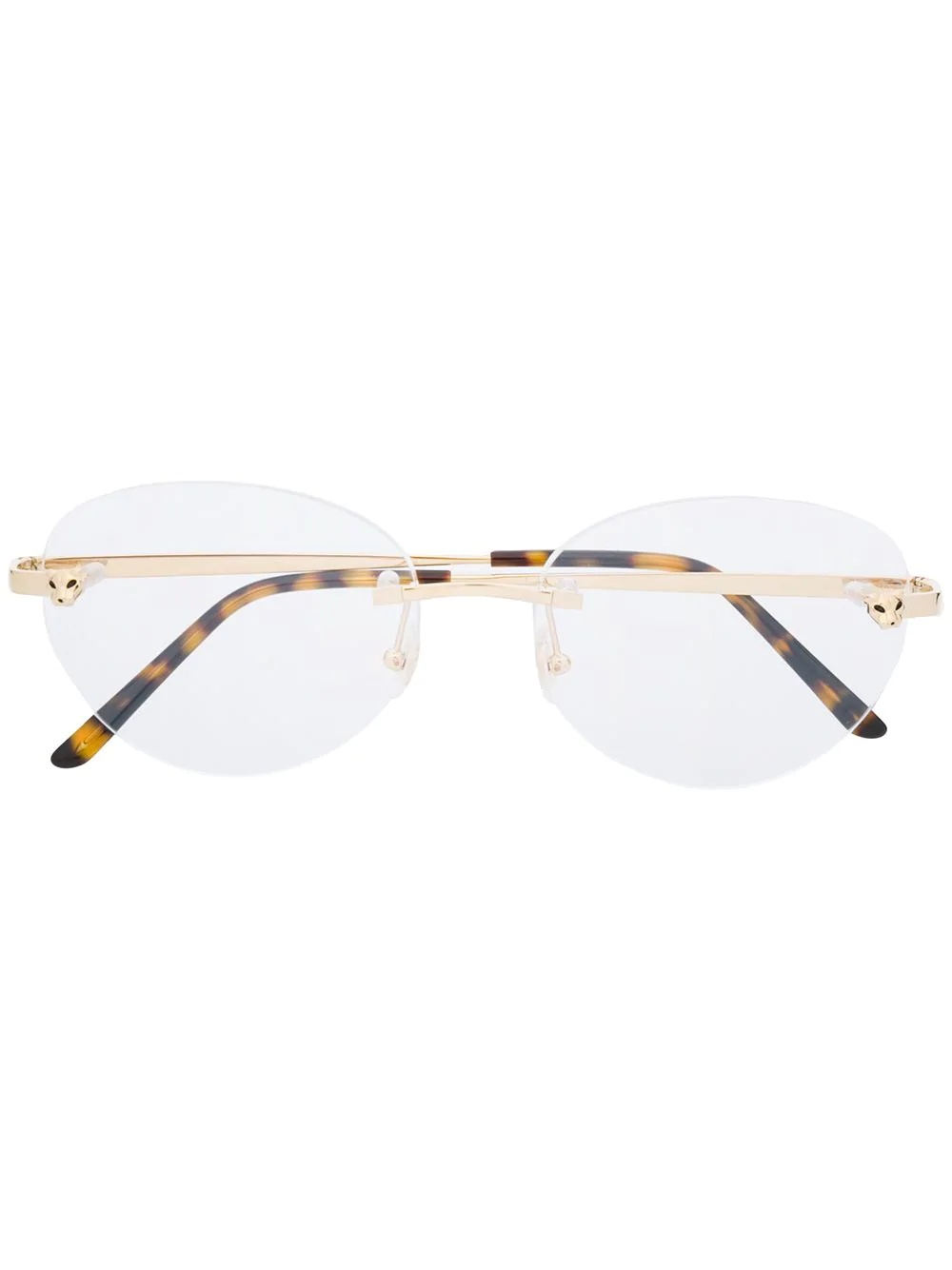 Panthère rectangular frame glasses - 1