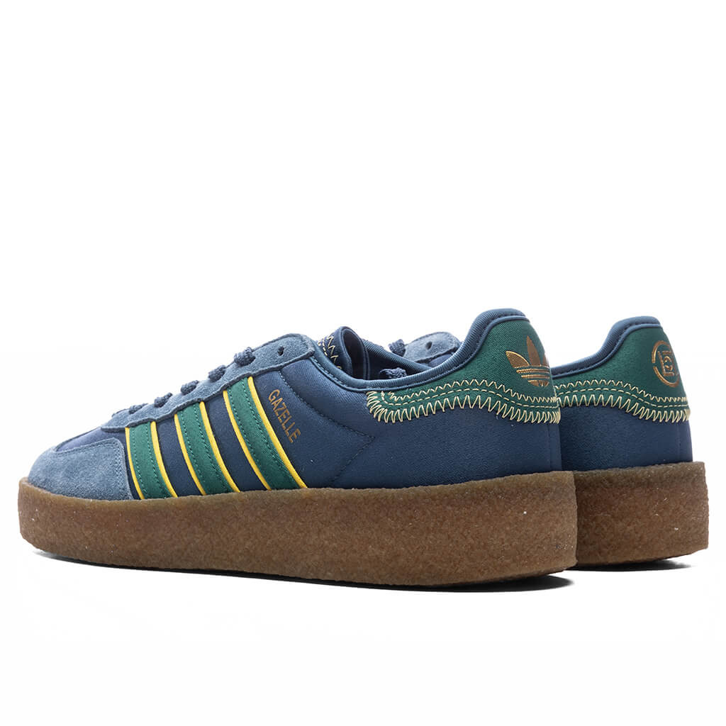ADIDAS X CLOT GAZELLE BY EDISON CHEN - NIGHT MARINE/COLLEGIATE GREEN/HAZY YELLOW - 3