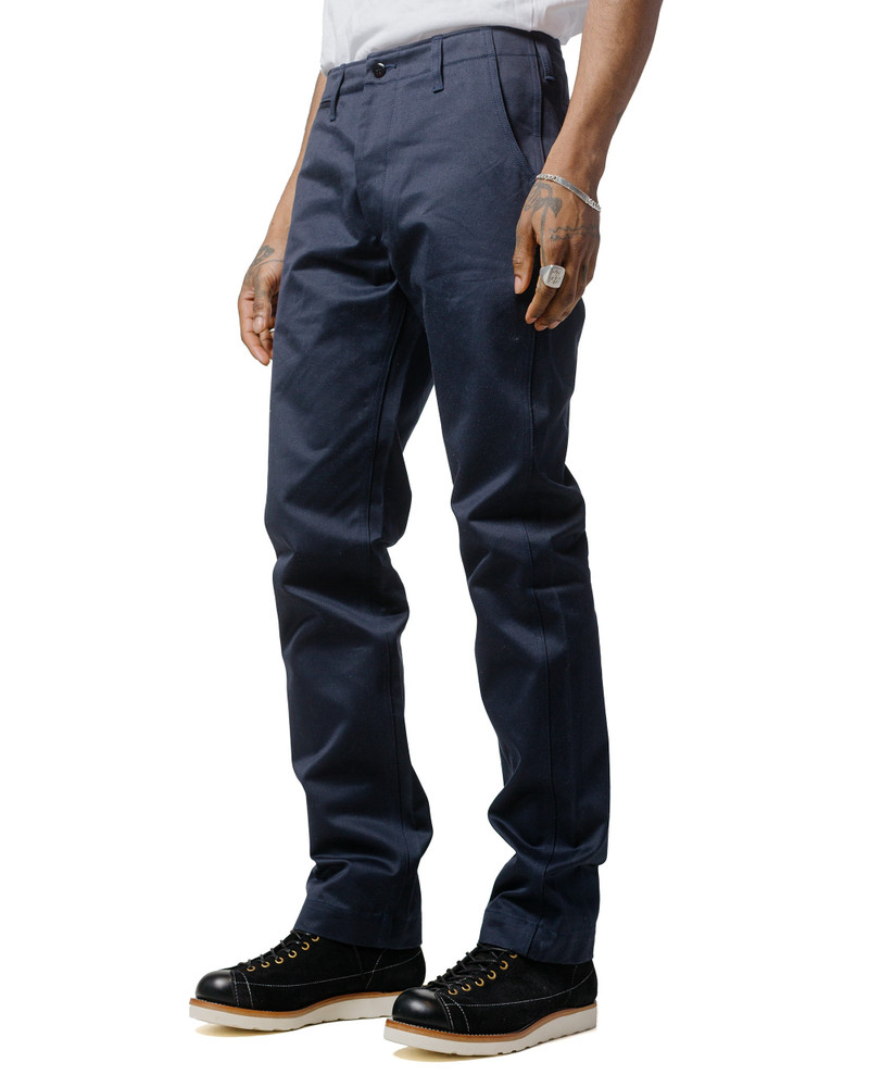 The Real McCoys MP19010 Blue Seal Chino Trousers Navy outlook