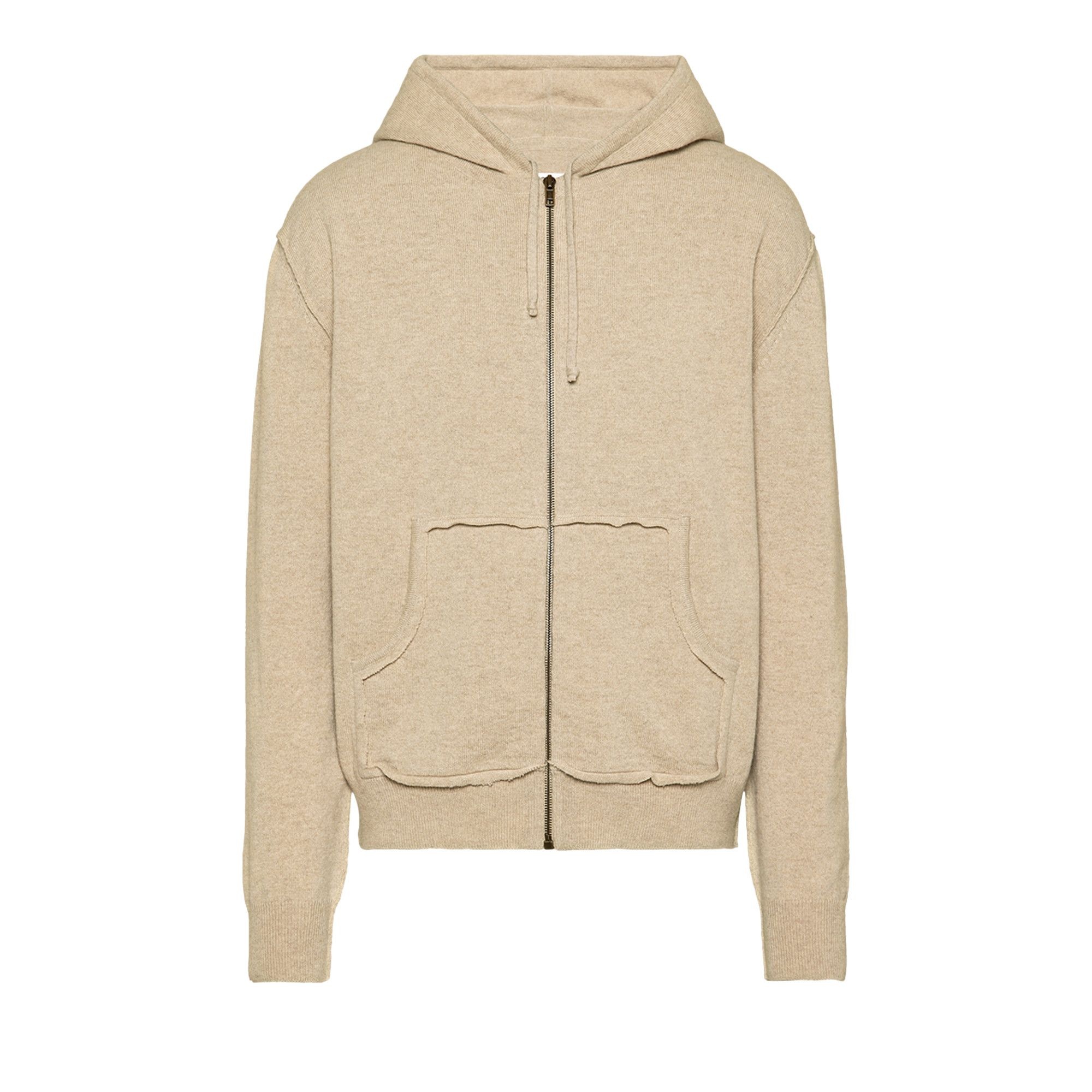 Maison Margiela Zipped Hoodie 'Walnut' - 1