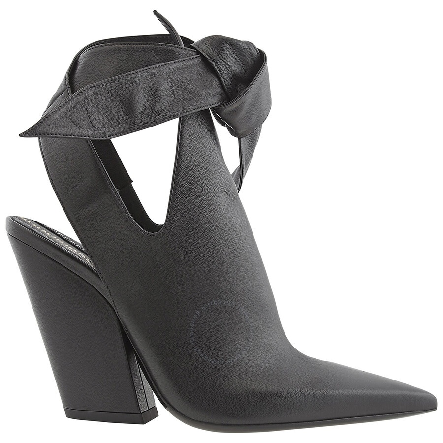 Burberry Ladies Amy Black Wrap-Tie Boots - 1